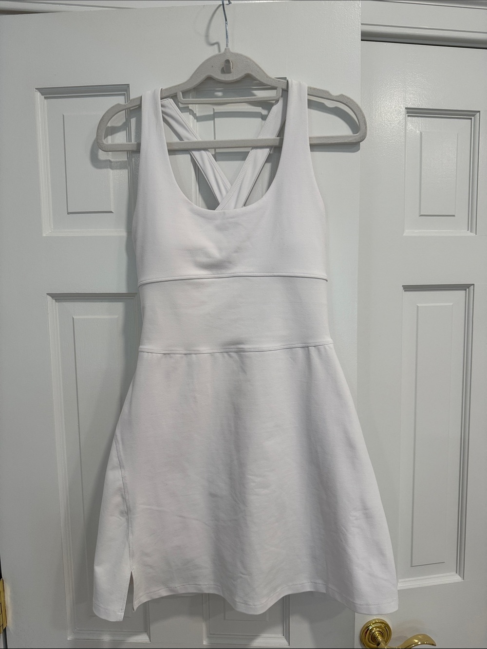 Fabletics White Cross-Back Tennis Dress